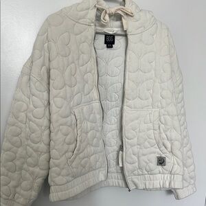 BDG Women's Cream Quilted Jacket